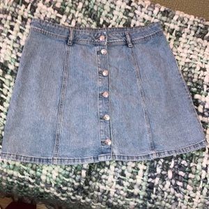 Button down Jean Skirt - H &M